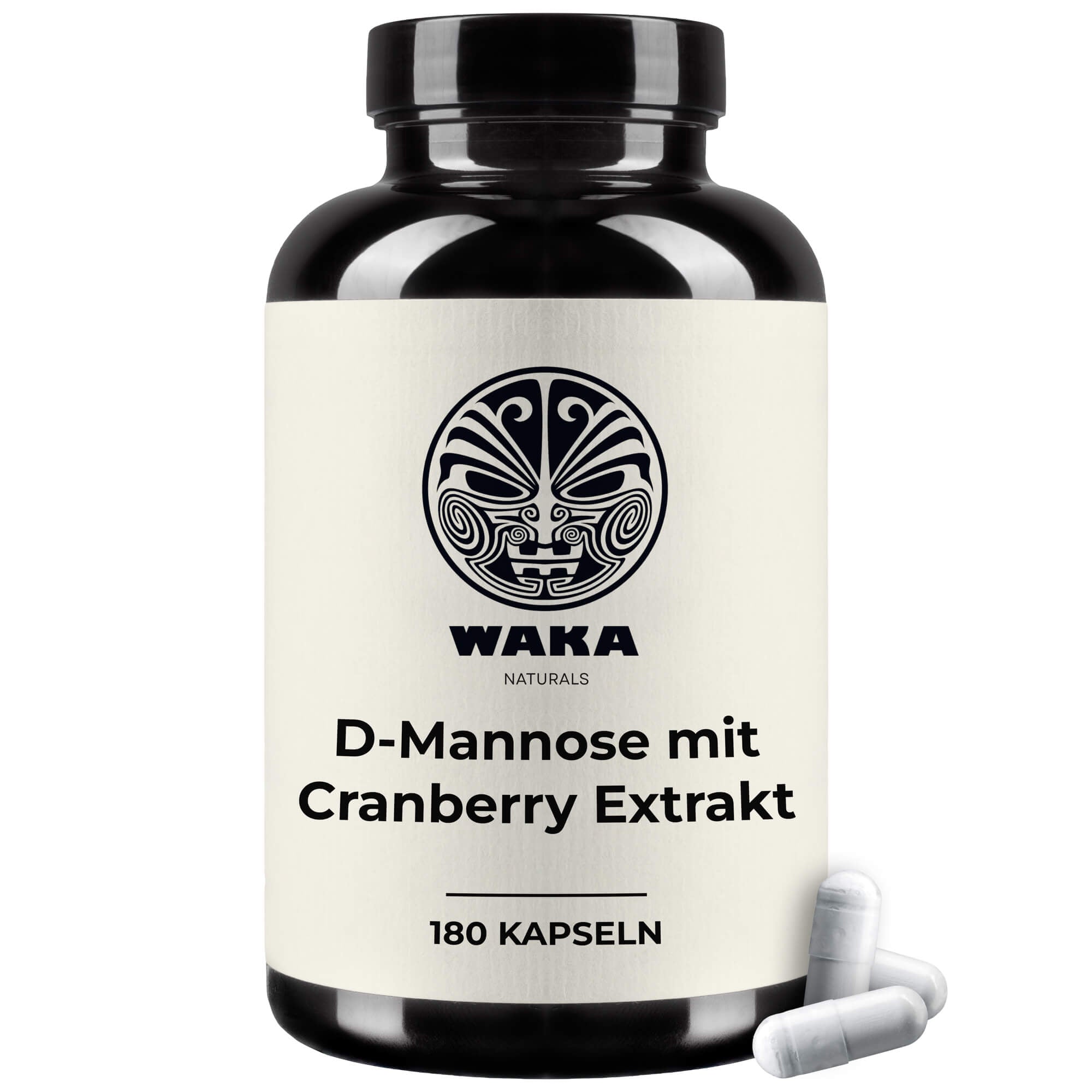 D-Mannose Kapseln mit Cranberry Extrakt & Vitamin C – waka-nutrition.com