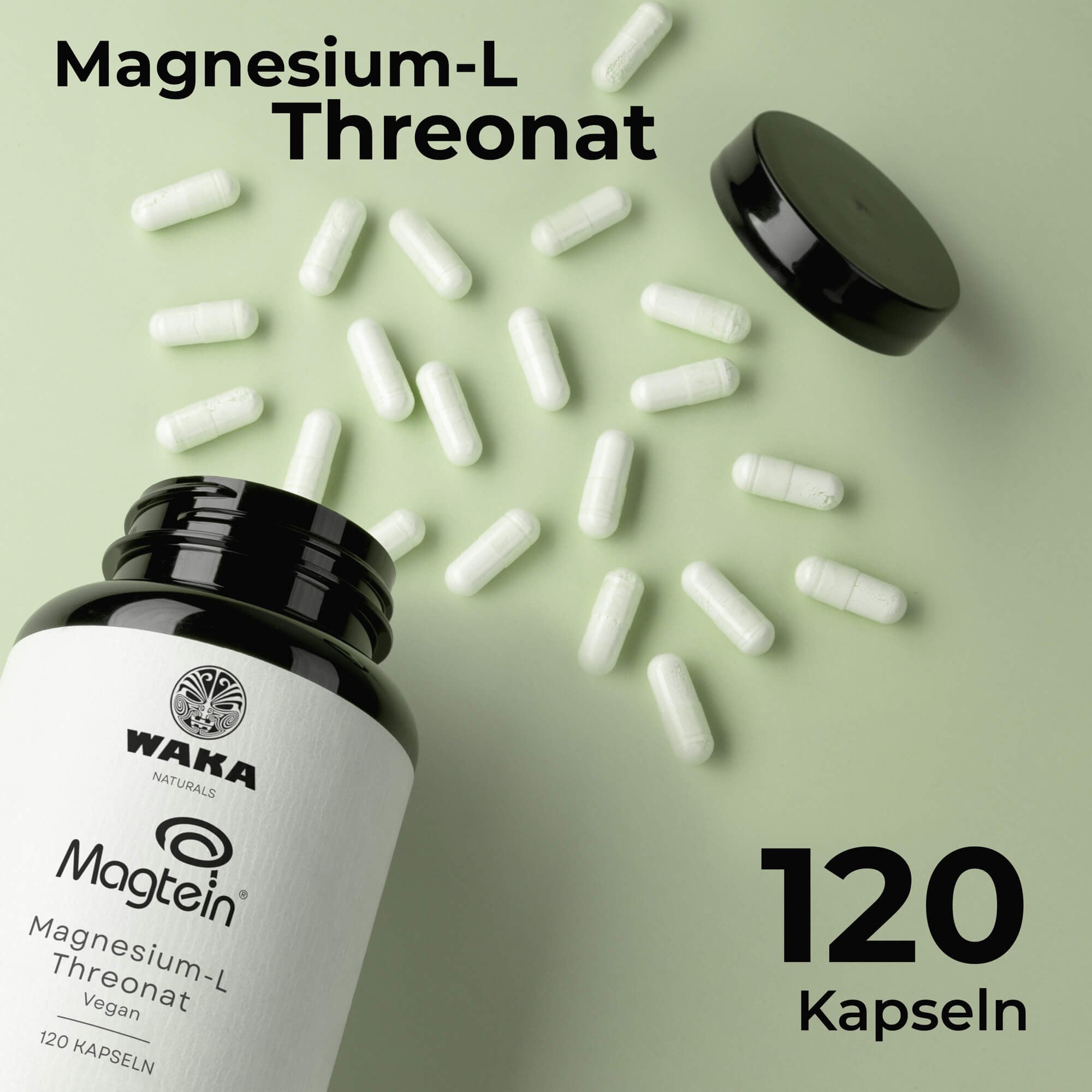Magnesium L-Threonat Kapseln – Hoch bioverfügbare Magnesiumform – waka-nutrition.com