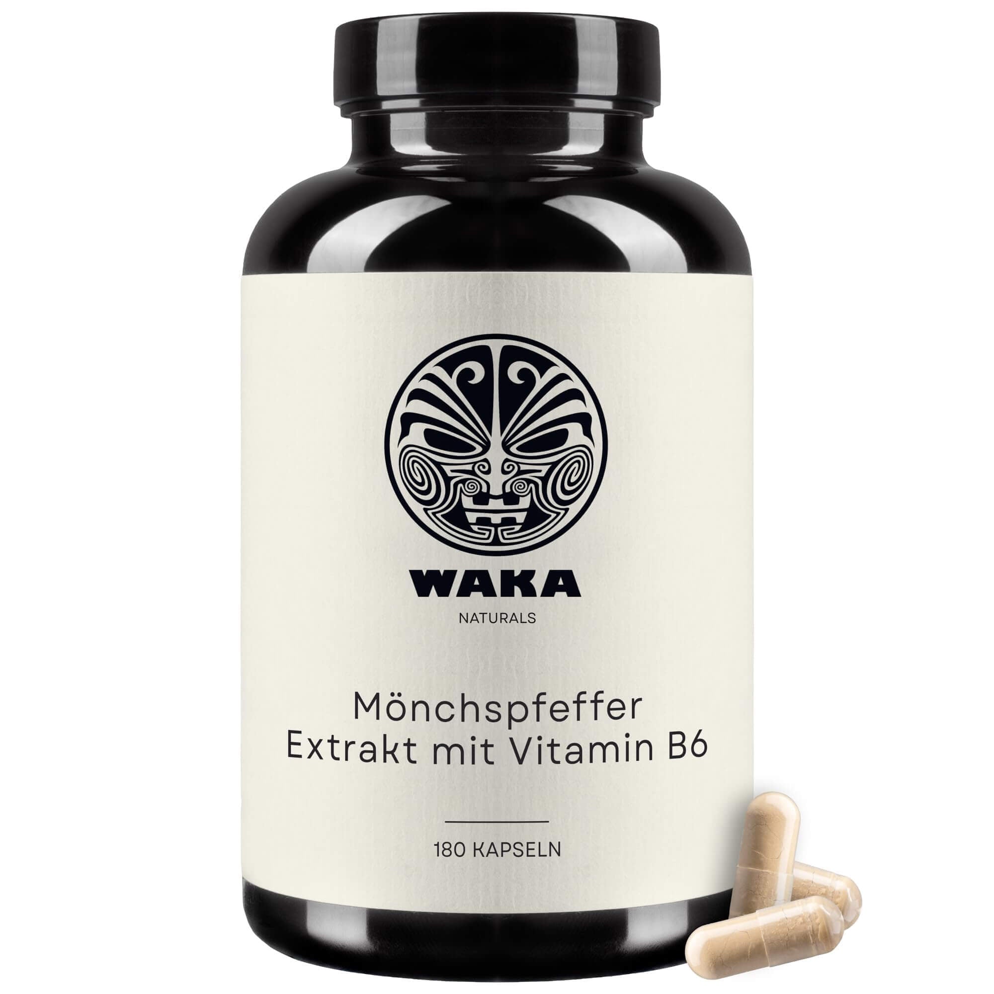 Mönchspfeffer Kapseln – 20 mg Extrakt mit Vitamin B6 | hochdosiert – waka - nutrition.com