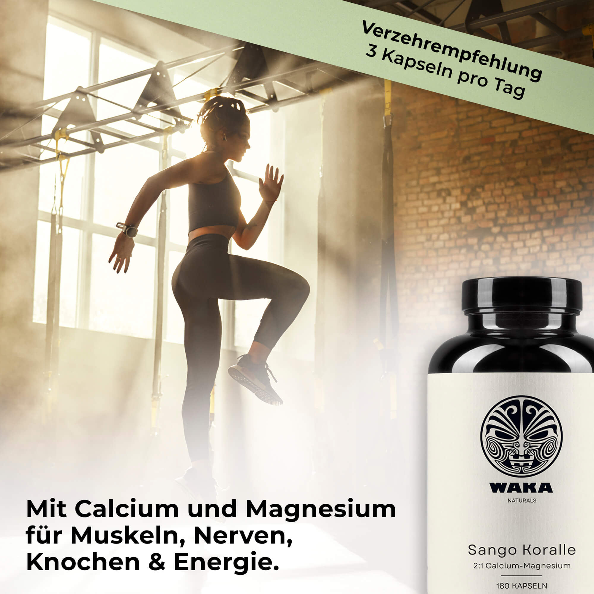 Sango Koralle 2:1 – Calcium - Magnesium Kapseln aus natürlicher Meereskoralle – waka - nutrition.com
