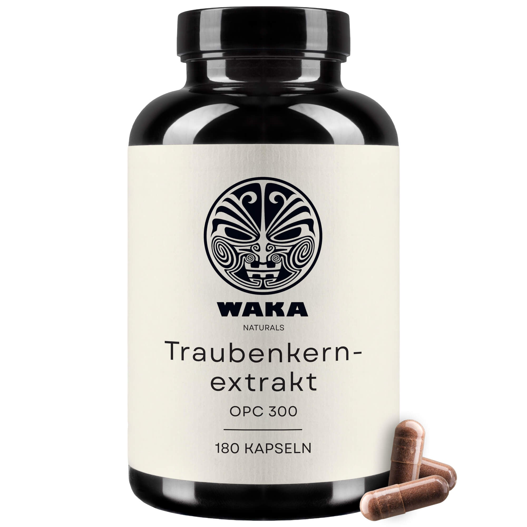 Traubenkernextrakt OPC 300 – Hochdosierte OPC Kapseln – waka - nutrition.com
